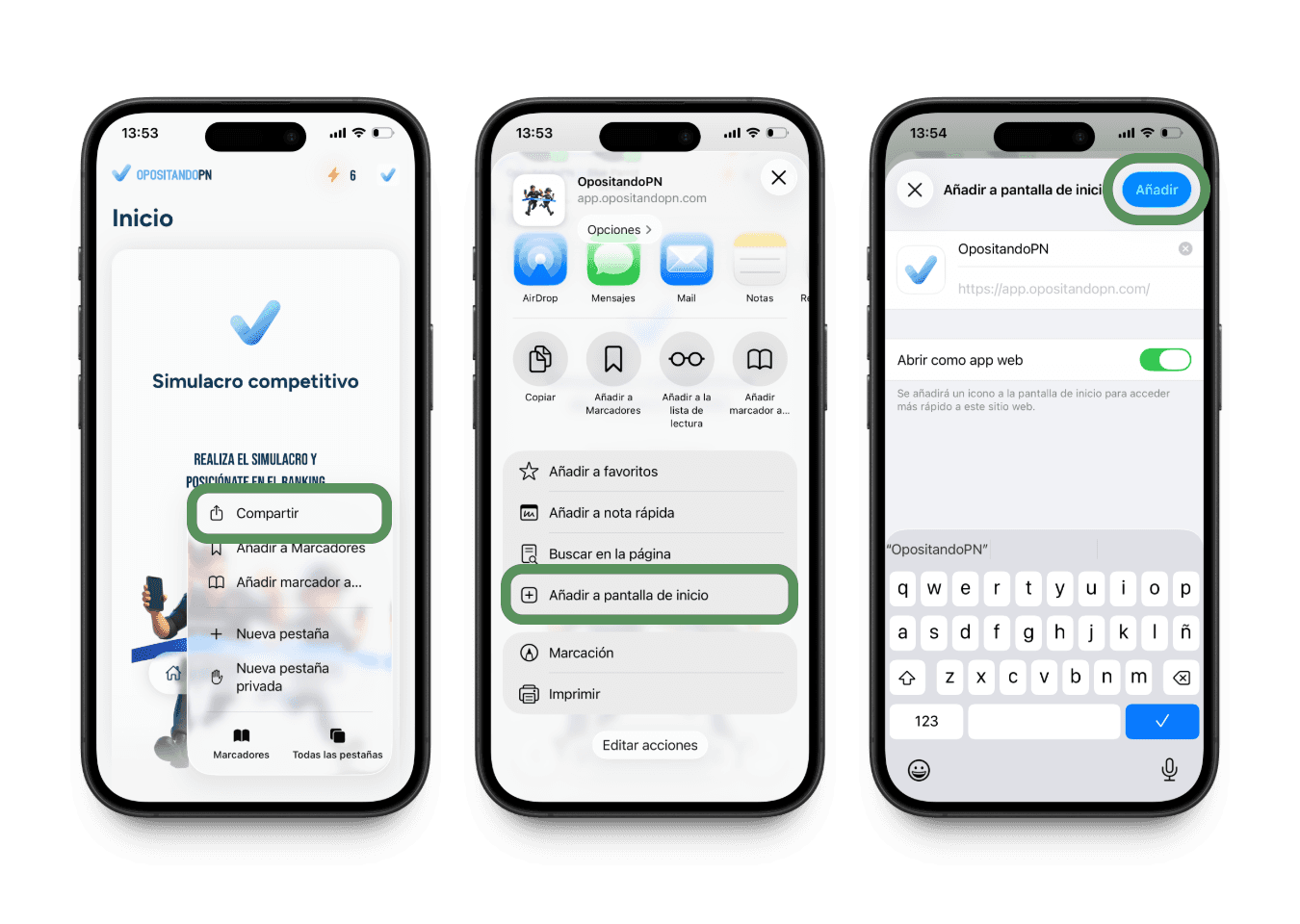 Instalación en iPhone o iPad